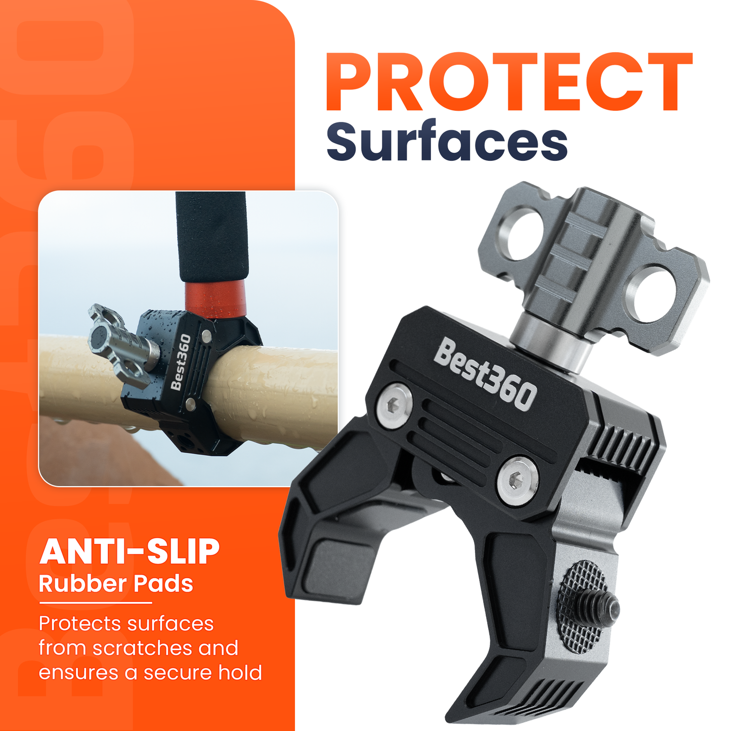 Best360 Aluminium Camera Clamp And 10CM Aluminium Spacer