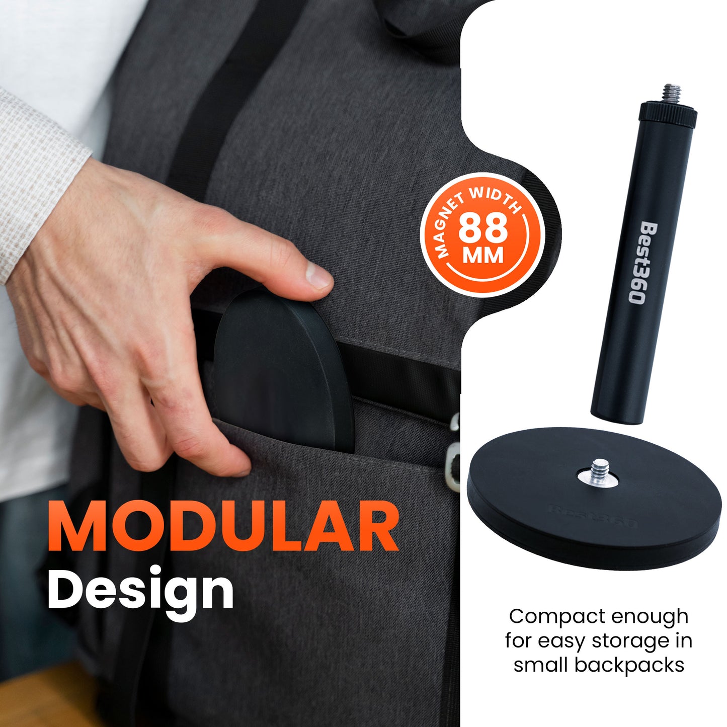 Best360 Magnetic Camera Mount And 10CM Aluminium Spacer