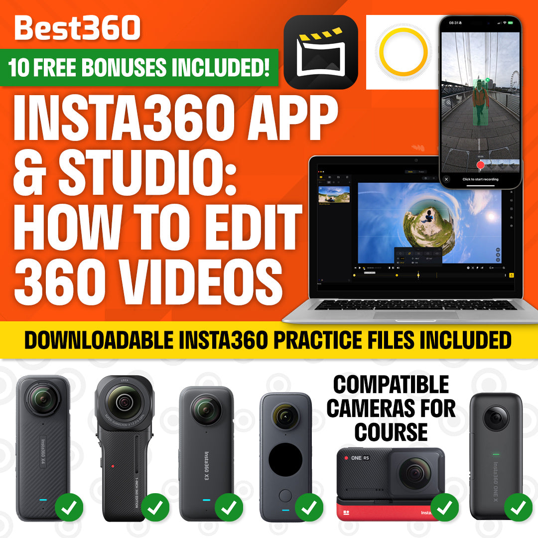 Insta360 App & Studio: How To Edit And Reframe 360 Videos Course (+10 FREE  Bonuses) – Best360 Shop