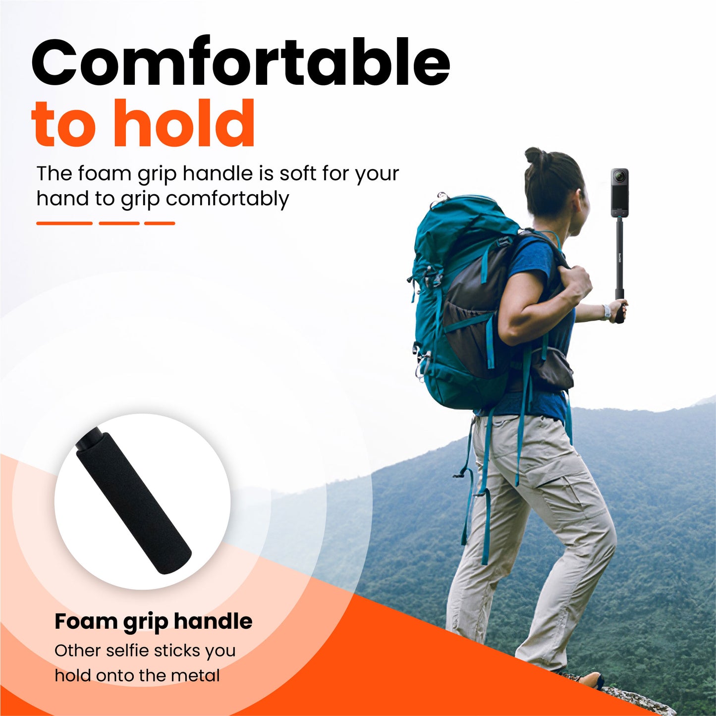 Best360 150CM Invisible Action Selfie Stick