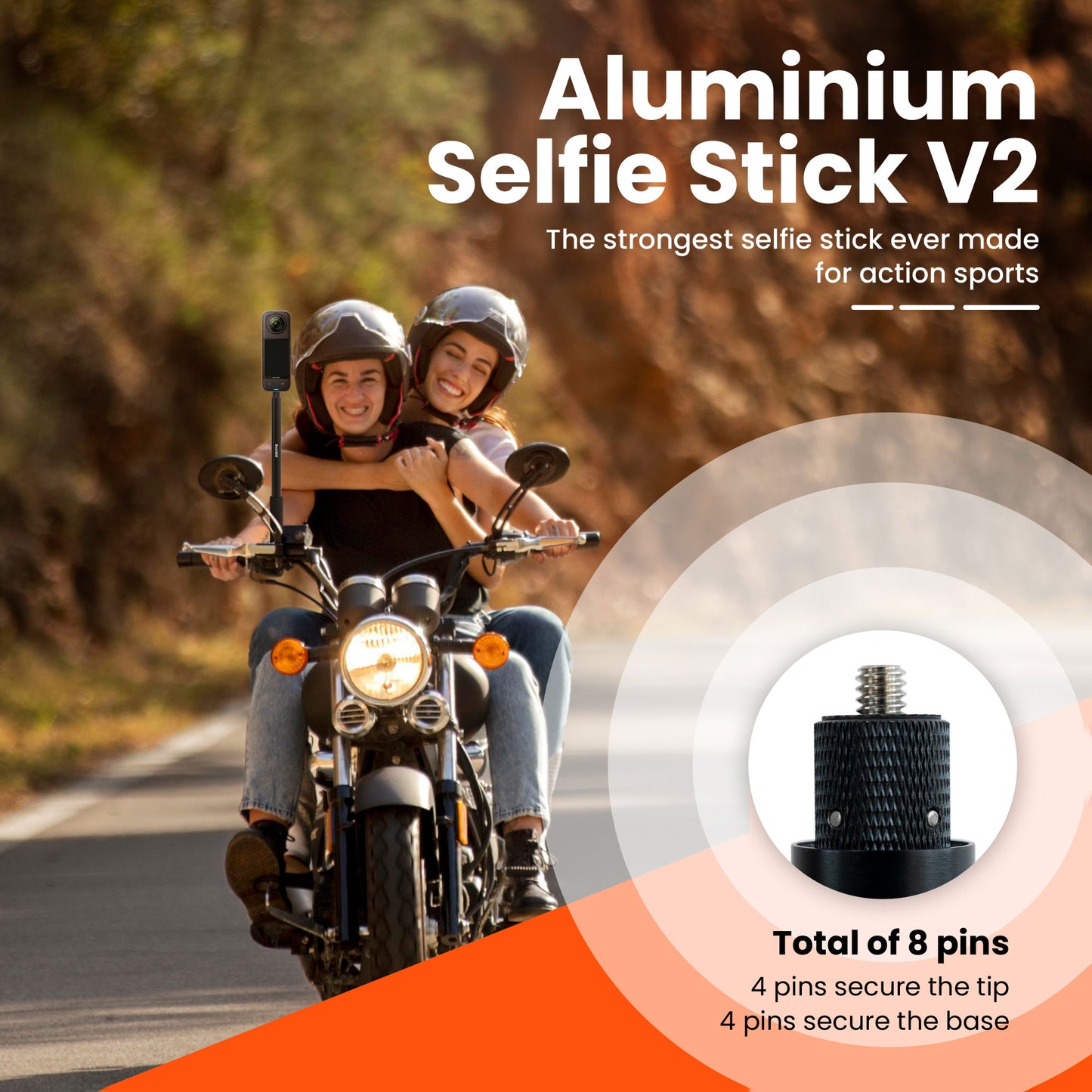 Best360 150CM Invisible Action Selfie Stick