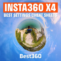 Best360 Insta360 X4 Best Settings Cheat Sheets PDF