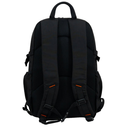 Back of the Best360 Camera Backpack V3, showing the padded back panel and shoulder straps