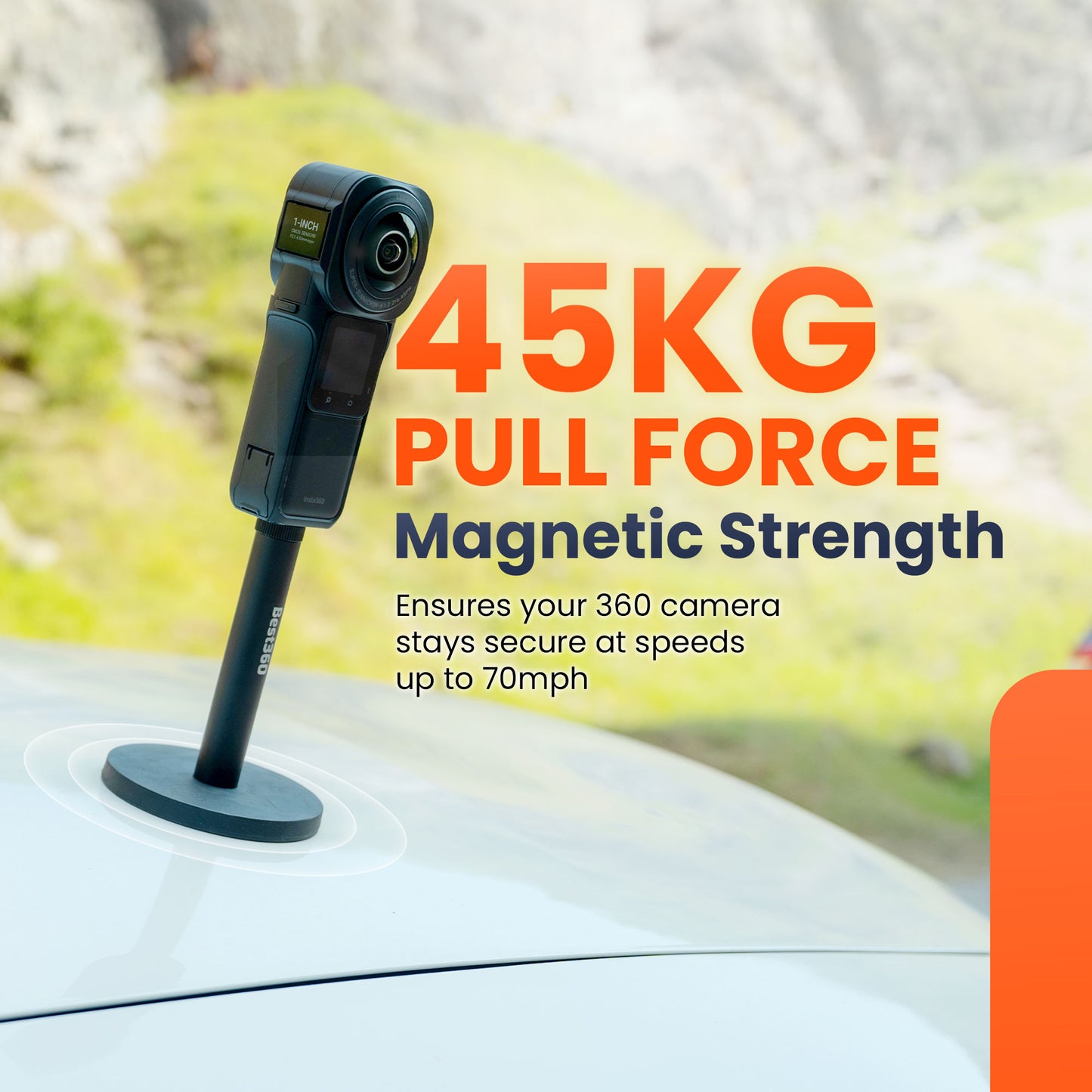 Best360 Magnetic Camera Mount And 10CM Aluminium Spacer