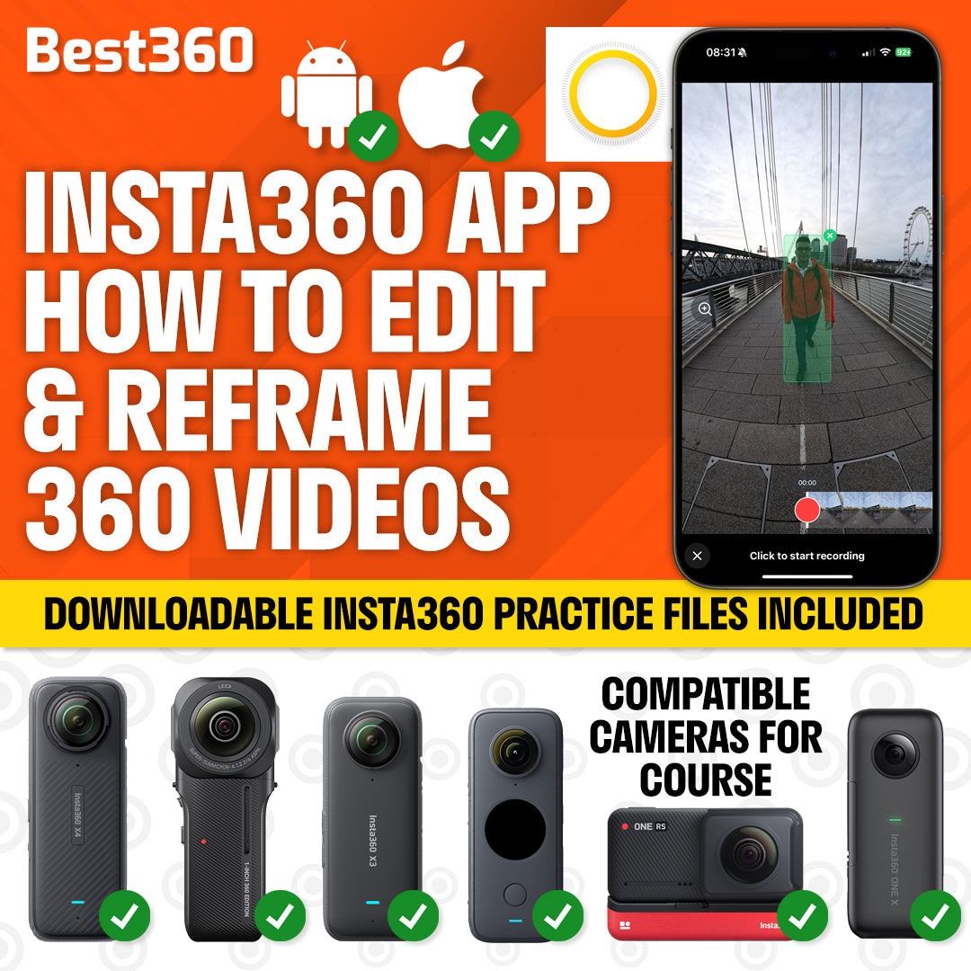 Insta360 App: How To Edit And Reframe 360 Videos Course