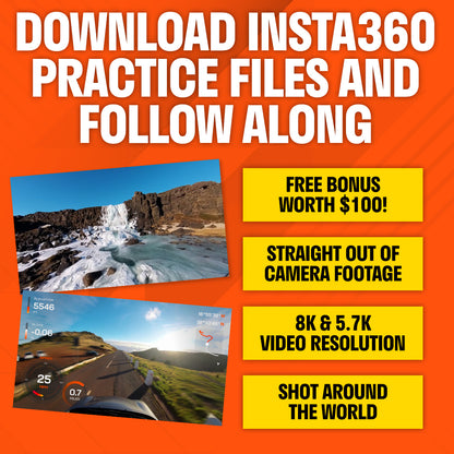 How To Film And Edit Insta360 Videos Course (+10 FREE Bonuses)