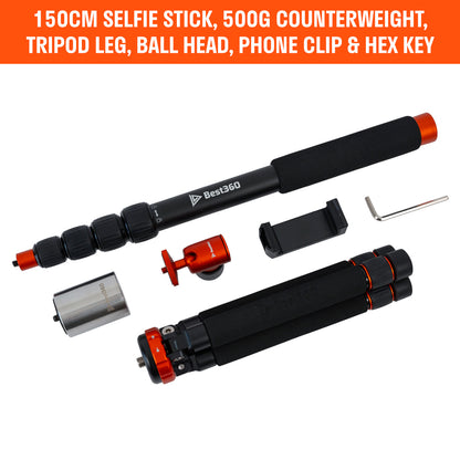 best360 monopod pro aluminium edition contents