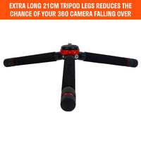 best360 pro aluminium adjustable tripod legs feature 1