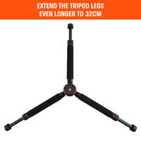 best360 pro aluminium adjustable tripod legs feature 2