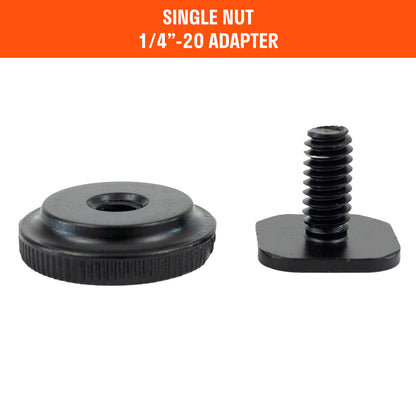 Best360 Black Aluminium 1/4"-20 Cold Shoe Mount Adapter